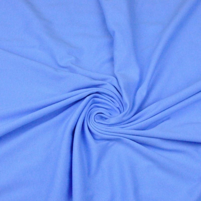 Single Jersey Schlauchware Blau